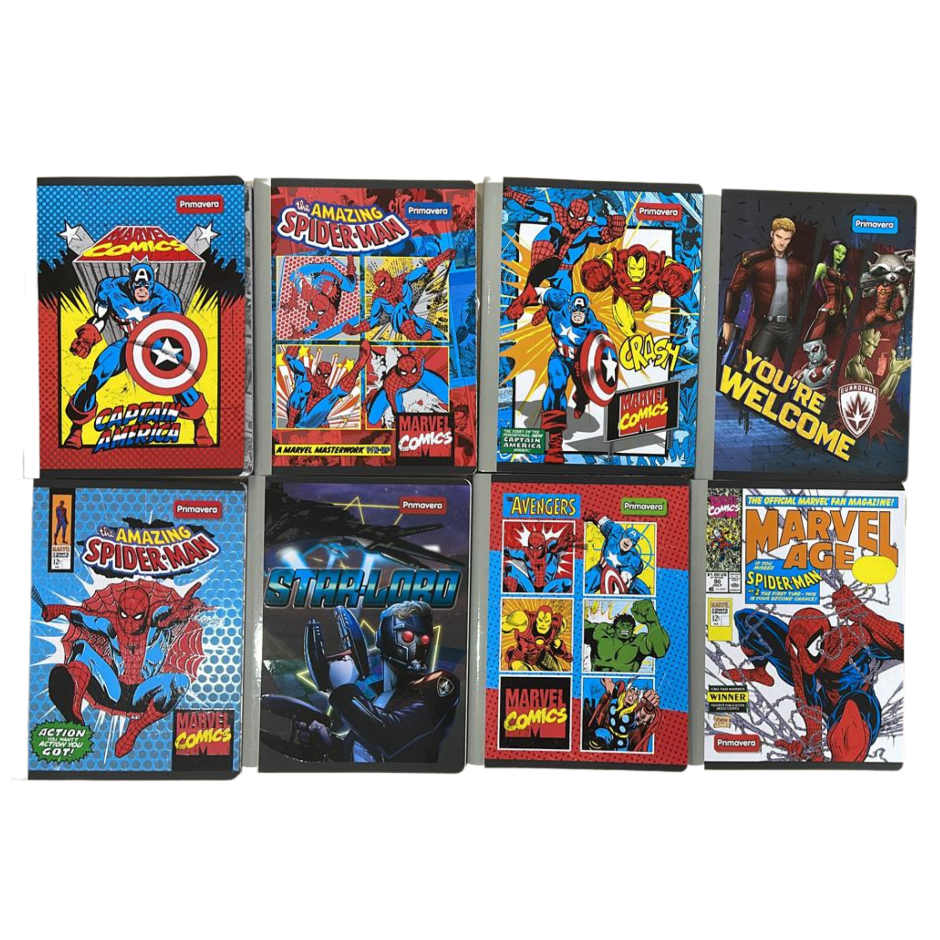 Cuaderno Cuadros Primavera Cosido 100H Formato Venezolano Disney 100 Avengers
